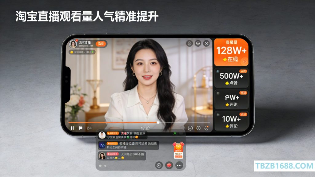 淘宝直播观看量人气精准提升主图